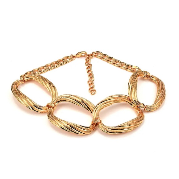 Zara Gold Chain Choker Necklace